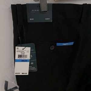 Perry Ellis Travel Luxe Flat Front Pants